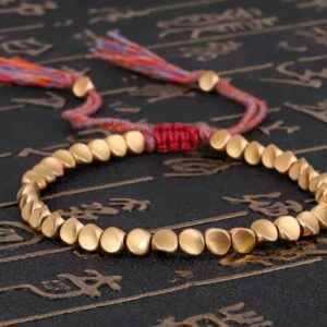 Buddha Tibetan Copper Beads Healing Luck Bracelet